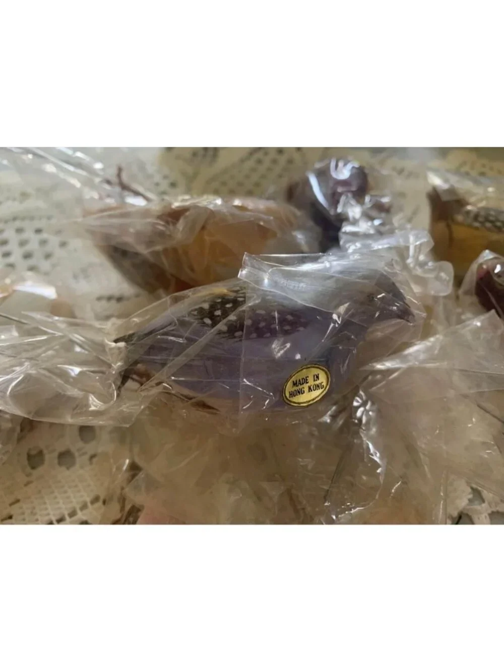 Vintage Feathered Birds Set of 12 Hong Kong 3